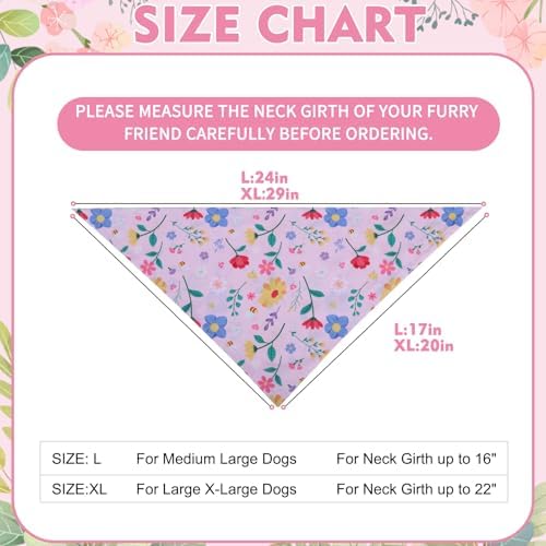 EXPAWLORER Spring Dog Bandanas 4 Pack - Image 3