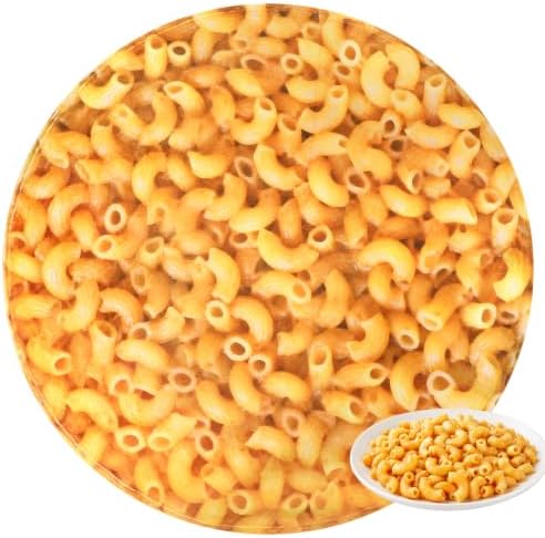 SeaRoomy Macaroni Blanket, Realistic Food Funny Round Blanket, 60 in by SeaRoomy