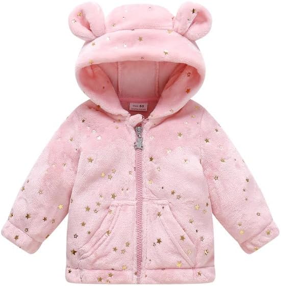 Baby Girl Winter Fleece Coat Toddler Boy Warm Jacket Infant Sweater Outwear by MOKITONI