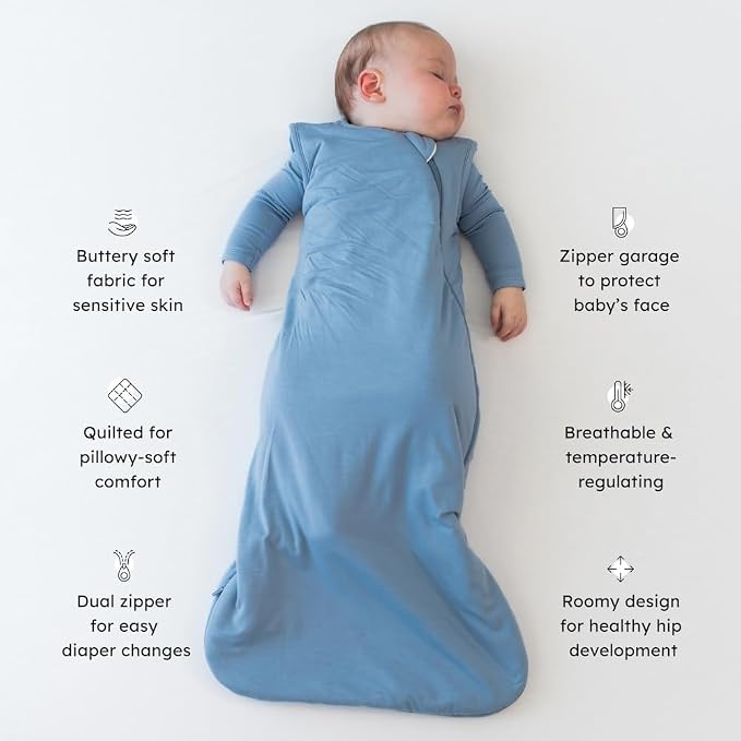 KYTE BABY Sleep Bag 1.0 TOG, Rayon Made From Bamboo Wearable Blanket, Dual - Image 3