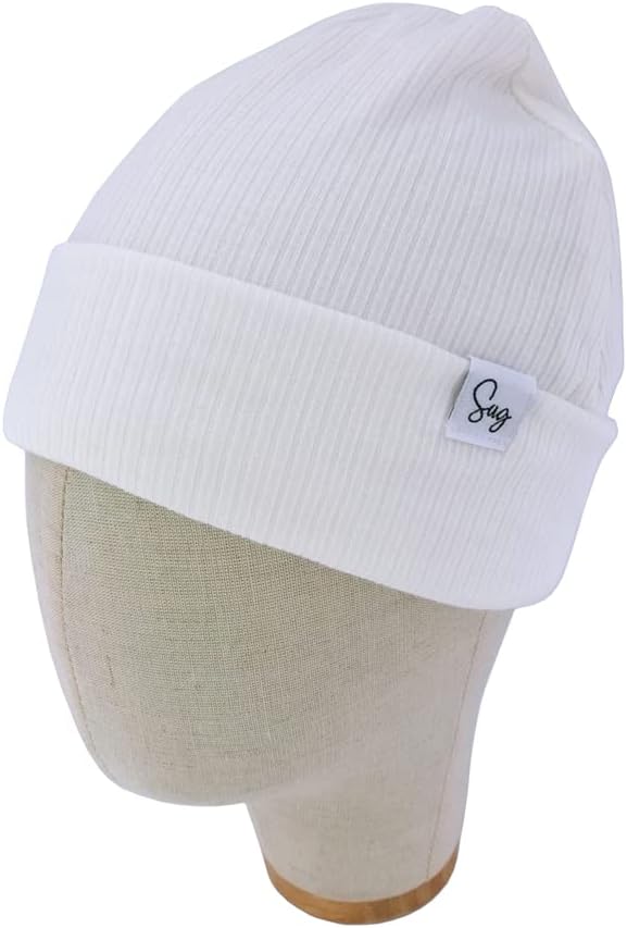 Jersey Beanie Hat for Newborn Baby Boys Girls Silky Satin Lined Hats Bonnet - Image 5