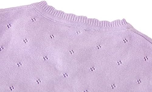 Toddler Girls Cardigan Sweater Bolero Shrug Baby Kids Long Sleeve Cropped Dress - Image 4
