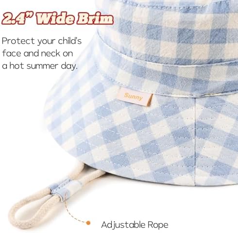 Bamery Baby Toddler Girls Bucket Hat Newborn Sun Hats - Image 3