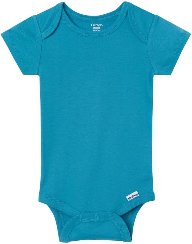 Gerber Baby Boys & Girls 8-Pack Short Sleeve Onesies Bodysuits - Image 4