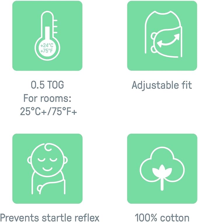 SwaddleMe by Ingenuity Original Swaddle, 100% Cotton, Improves Sleep & Calms - Image 2