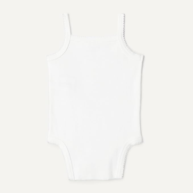 Amazon Essentials Baby Girls' Cotton Sleeveless Bodysuits, Baby Clothes - Image 3