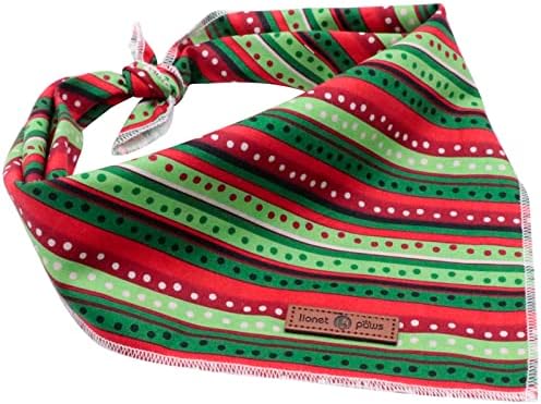 lionet paws Christmas Dog Bandana, Fabric Dogs Kerchief - Image 5