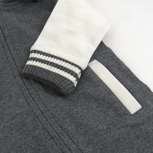 HonestBaby Baby Boys' Hoodie Coverall Team Varsity 100% Organic Cotton - Image 5