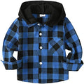 Toddler Baby Boy Long Sleeve Shirt Flannel Buffalo Plaid Shirts Button Down by KimiBear