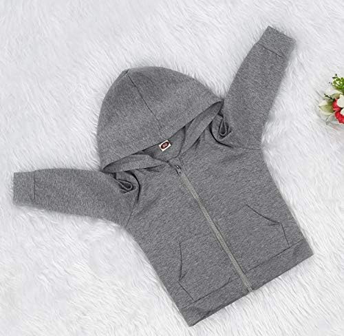 Imcute Baby Zip Up Hoodie, Unisex inflant Toddler Long Sleeve Sweatshirts - Image 3