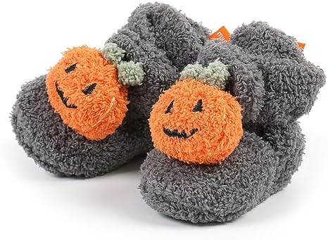 Baby Booties Cozy Fleece Slippers Soft Baby Shoes by GDSDYM