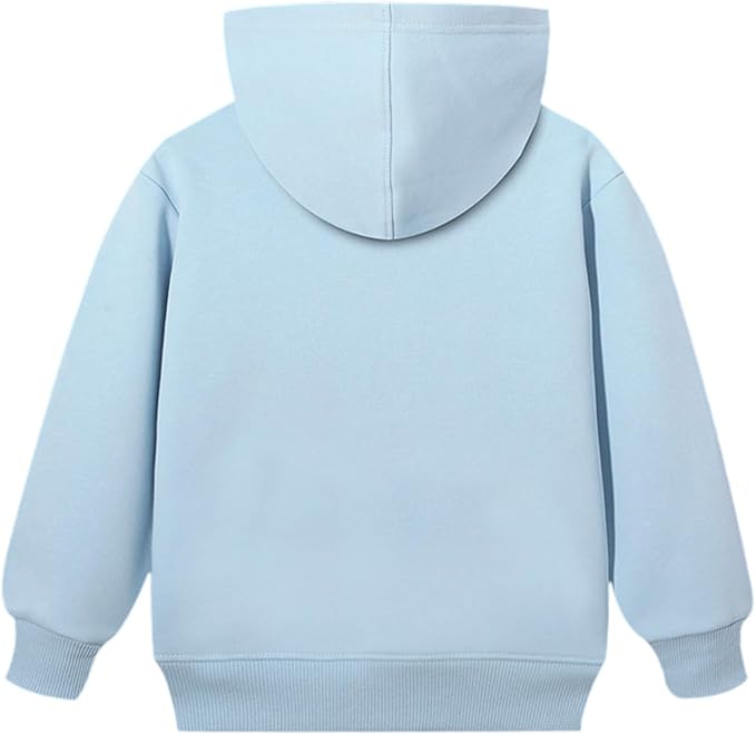 Toddler Boys Girls Sweatshirt Cotton Solid Fall Pullover Hoodie | Long Sleeve - Image 4