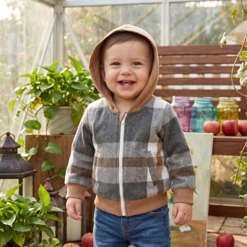 MERSARIPHY Toddler Boy Hoodies Jacket Baby Boy Lightweight Zip Up Coat - Image 6
