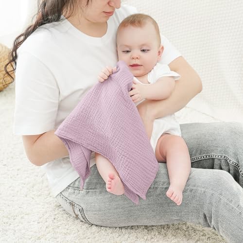 Bearmoss 6 Pack Muslin Burp Cloths - Image 7