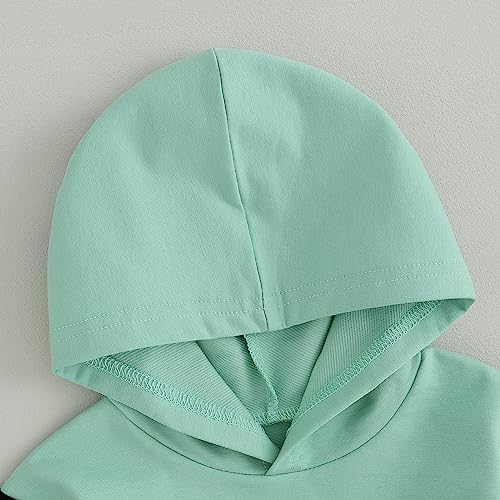 Infant Baby Boy Fall Winter Clothes Outfit Hooded Long Sweatshirt Pant Set - Image 5