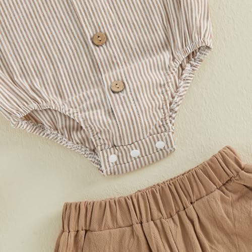 PUHHAPIEY Baby Boy Gentleman Wedding Outfit Dress Romper Suspender Pants | 0 3 - Image 6