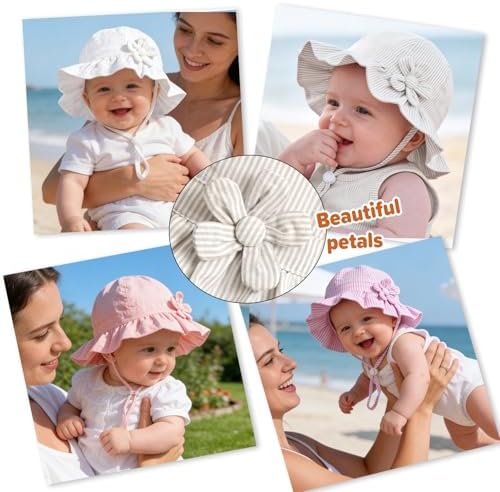 Baby Girl Wide Brim Bucket Hats - Image 7