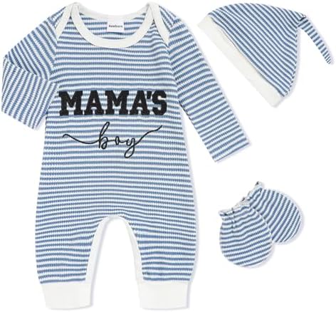 GRNSHTS Newborn Baby Boy Romper Coming Home Outfits Letter Print Bodysuit by GRNSHTS