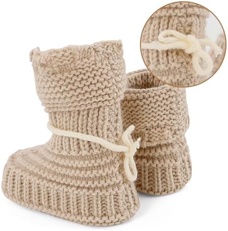 Newborn Knit Booties Soft Baby Sock Boots - Image 3