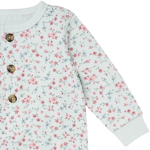 Modern Moments by Gerber Baby Henley Waffle Knit Romper - Image 3