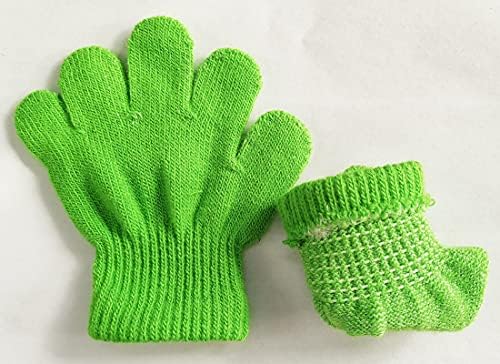 Toddler Boys and Girls Winter Knitted Writing Gloves, 1-3 Years Old - Image 3