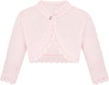 Lilax Little Girls' Knit Long Sleeve Button Closure Bolero Cardigan Shrug by Lilax