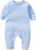 Unisex Baby romper, Long Sleeve 100% Cotton Baby Clothes, Baby Footless Jumpsuit by Jomixa