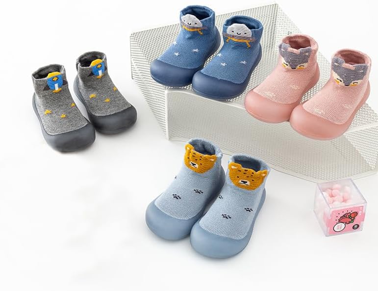 Baby Non Slip Socks Shoes Toddler Girls Boys First Walking Shoes Infant Indoor - Image 6