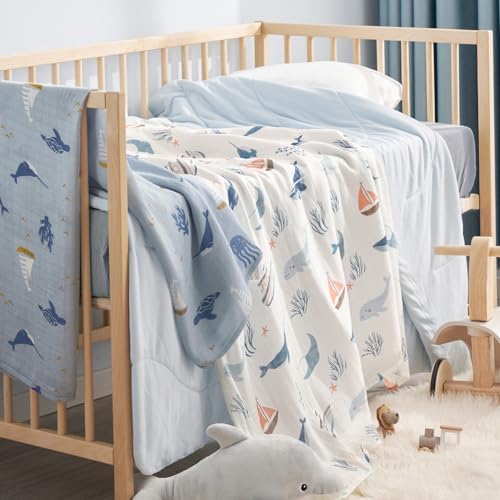 PHF Muslin Swaddle Blankets for Newborn, Large 47x 47 Inches, 4 Pack Organic - Image 4