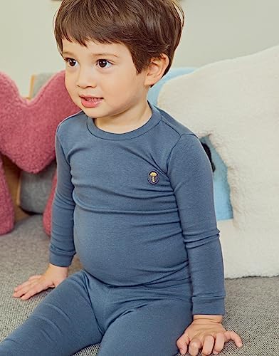 moimoln Cotton Modal Baby Toddler Pajamas Check Solid Leopard 6M-8Y - Image 4