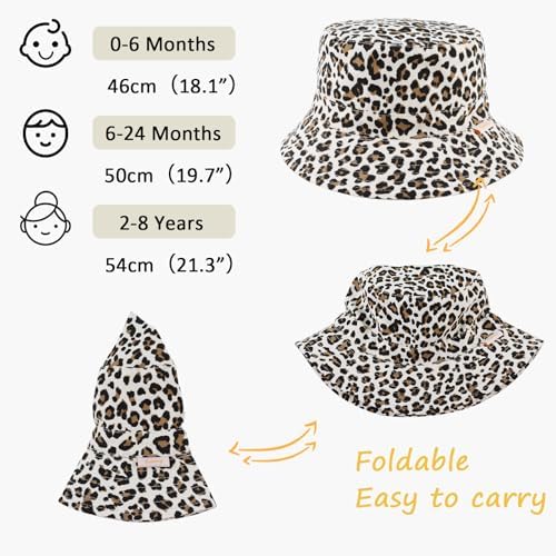 Bamery Baby Toddler Girls Bucket Hat Newborn Sun Hats - Image 6