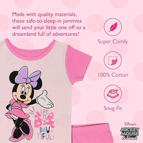 Disney Unisex Kids' 6-piece Snug-fit Cotton Matching Comfortable Pajama Set - Image 2