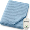 Receiving Blankets, 100% Organic Cotton Knit, Newborn Baby Swaddle | by huxie