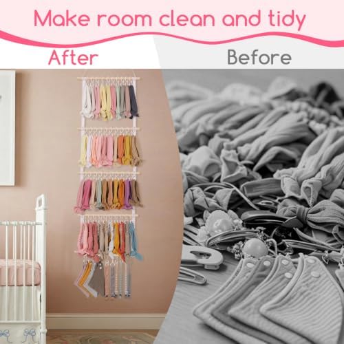 POVETIRE Headband Holder for Girls Baby Headband Organizer Head Bands Hair - Image 6