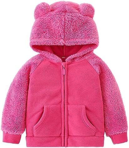 Toddler Winter Coats Baby Boys Girls Fuzzy Sherpa Fleece Jackets by YAGATA