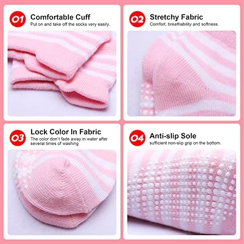 Toddler Non Slip Grip Ankle Socks - Image 6