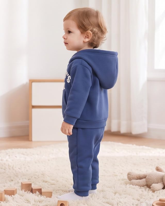 Toddler Baby Boy Fall Clothes Long Sleeve Hoodie Sweatshirts Pants Set Infant - Image 5