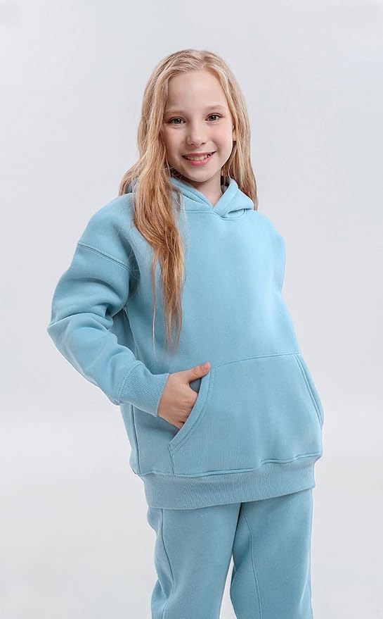 Toddler Boys Girls Sweatshirt Cotton Solid Fall Pullover Hoodie | Long Sleeve - Image 5