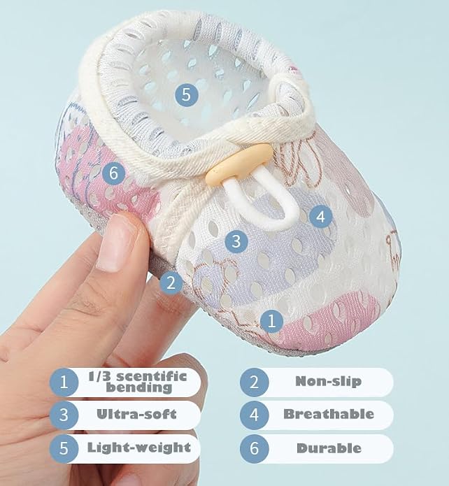 Baby Booties Toddler Cozy First Walking Boots Stay-on Soft Cozy Cotton Non-Slip - Image 5