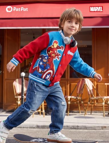 Disney Bomber Jacket Spider Man Marvel Toy Story Cars Varsity Cardigan2-13Y - Image 5