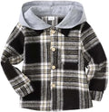 Toddler Baby Boy Long Sleeve Shirt Flannel Buffalo Plaid Shirts Button Down by KimiBear