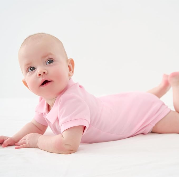 pureborn Baby Girls Boys Bodysuit Super Soft Cotton Romper 0-24 Months | - Image 2
