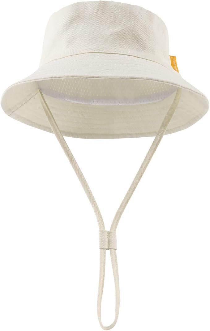 JANGANNSA Cotton Baby Sun Hat Infant Toddler Boys Girls Bucket Hats Summer Sun - Image 2