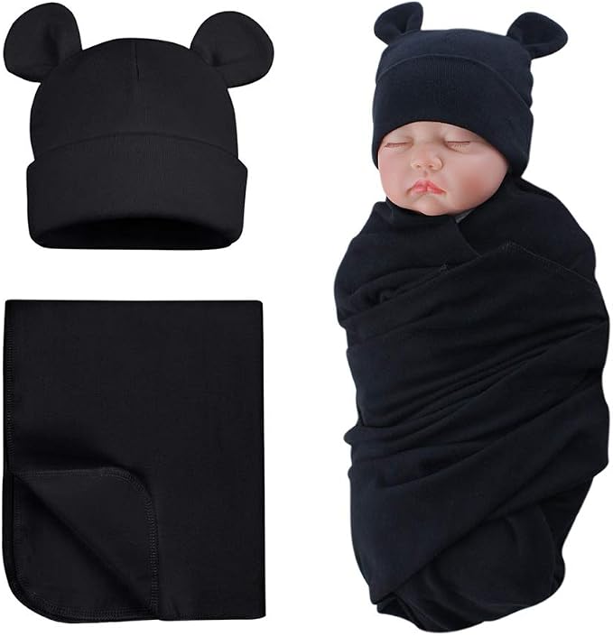 Pesaat Newborn Hospital Hat 0-12Months Preemie Boys Girls Beanie Solid Infant by Pesaat