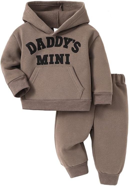Toddler Baby Boy Fall Clothes Long Sleeve Hoodie Sweatshirts Pants Set Infant by Voonlie