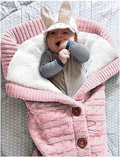 XMWEALTHY Unisex Infant Swaddle Blankets Soft Thick Fleece Knit Baby Girls Boys - Image 2