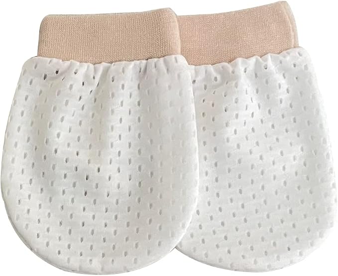 Cute Boys Girls Cotton No Scratch Gloves Drawstring Adjustable Mittens - Image 5