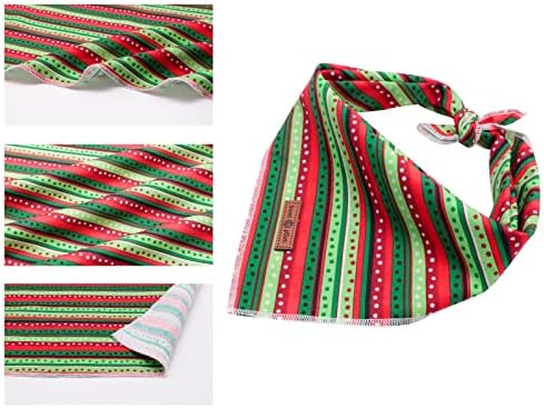 lionet paws Christmas Dog Bandana, Fabric Dogs Kerchief - Image 4