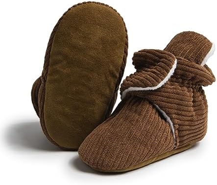 HsdsBebe Unisex Newborn Baby Cotton Booties Non-Slip Sole - Image 4