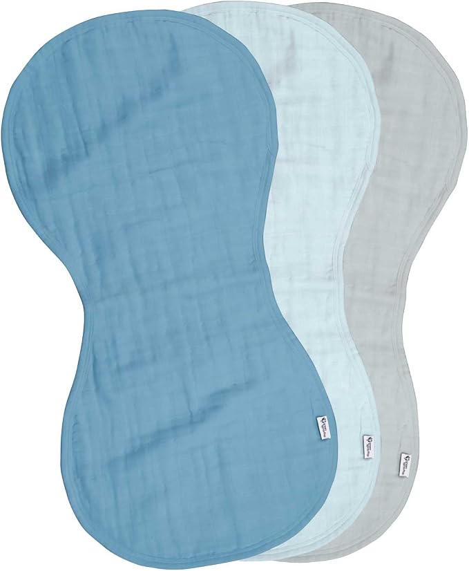 Green Sprouts Organic Cotton Muslin Burp Cloths, Adult Use Only, Hypoallergenic by GreenSprouts
